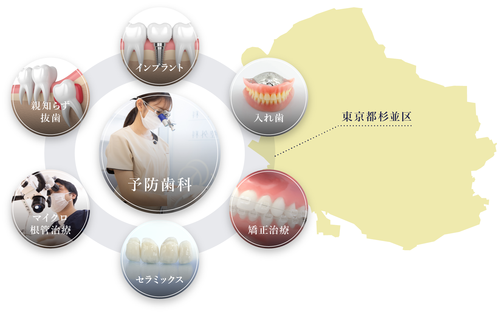 杉並区の予防歯科中心の歯医者